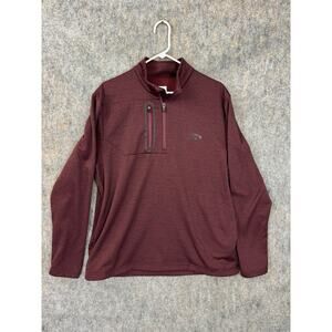 Callaway Golf Sweater Maroon Zip Neck Pullover Polyester Men’s Large Quarter Zip